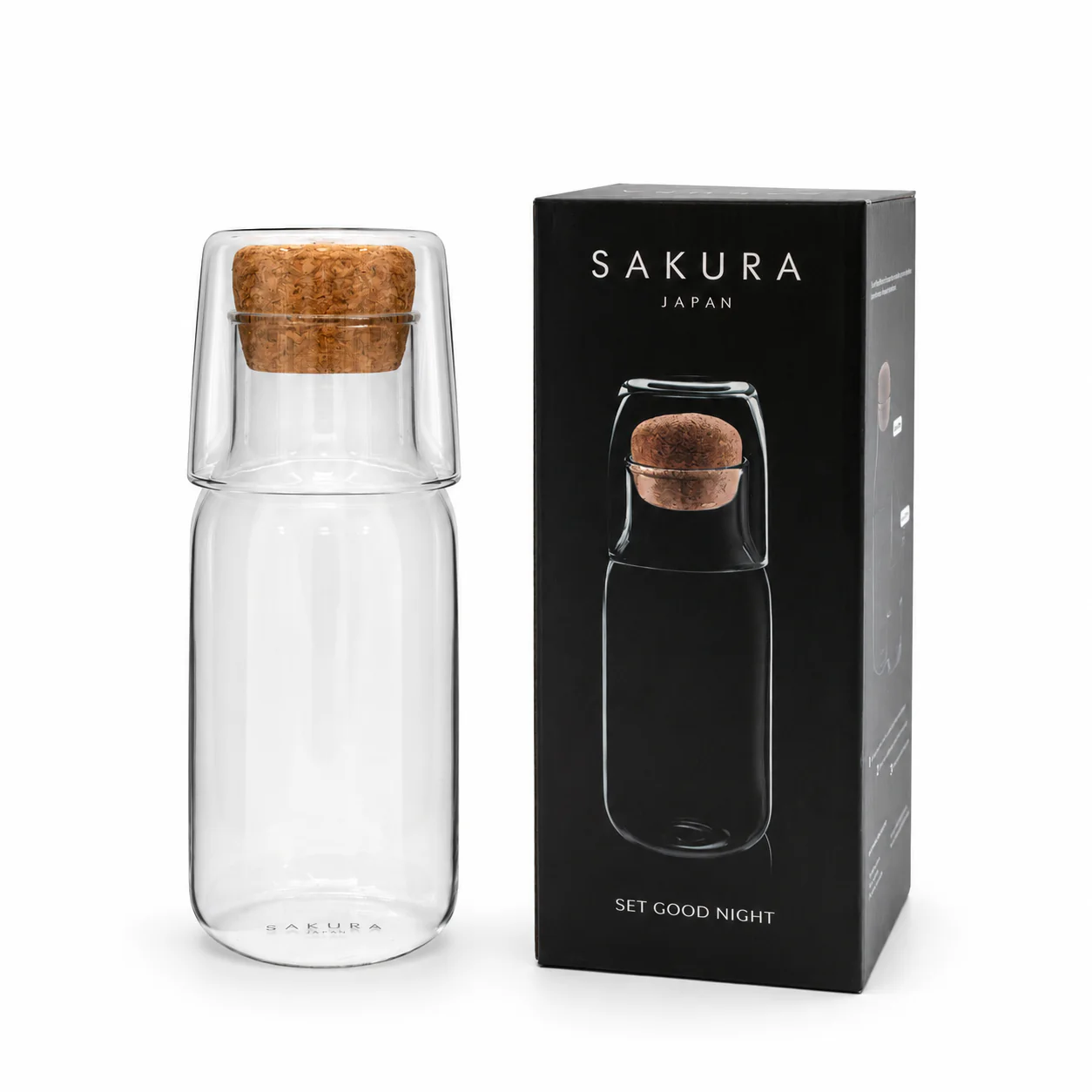 Set Jarra + Vaso De Noche Good Night Sakura Cork - Image 3