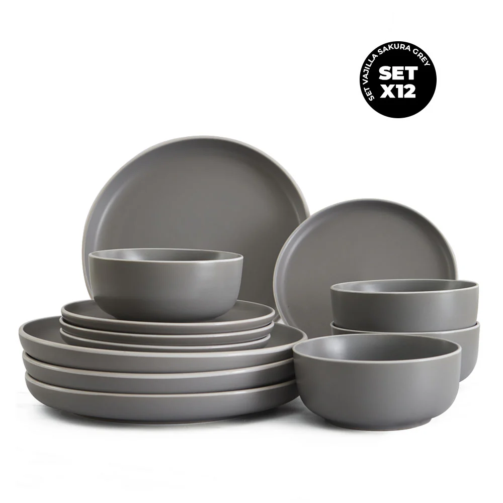 Set Vajilla Sakura Grey - Image 3