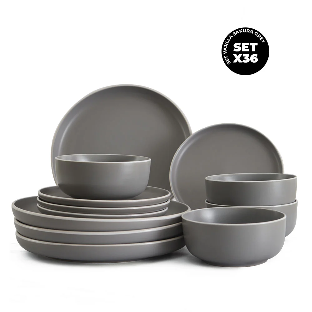 Set Vajilla Sakura Grey - Image 5