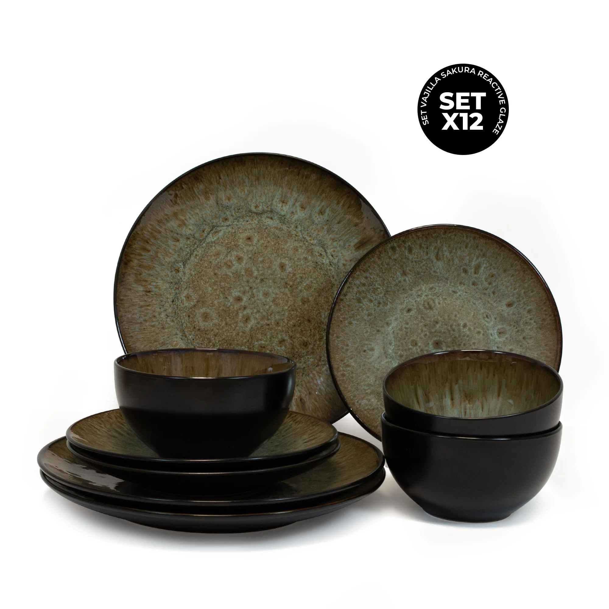 Set Vajilla Sakura Reactive Glaze - Image 3
