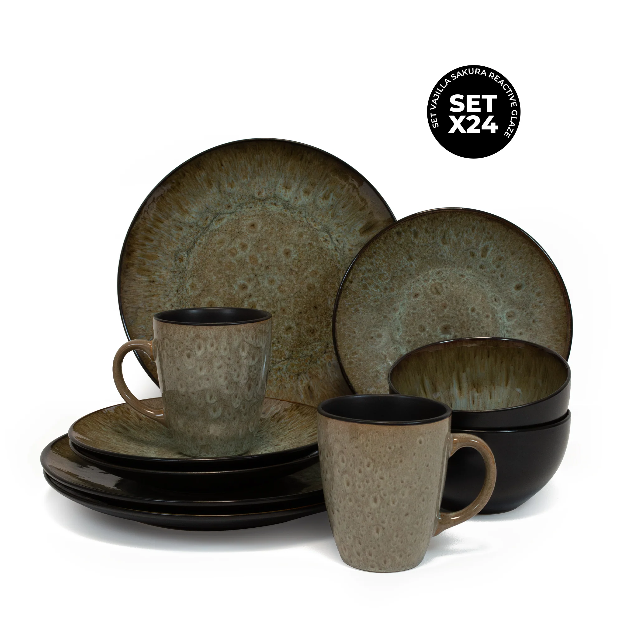 Set Vajilla Sakura Reactive Glaze - Image 6