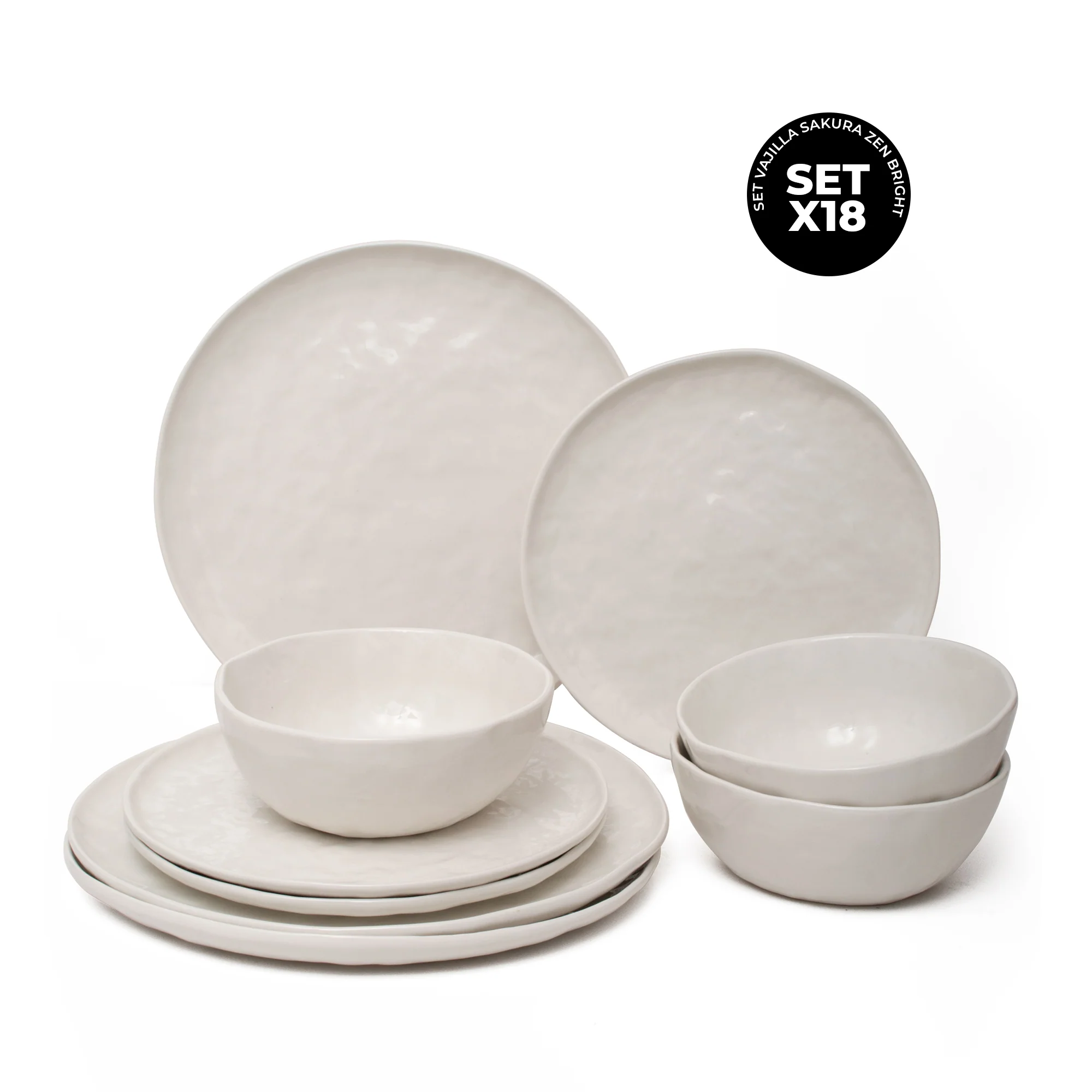 Set Vajilla Sakura Zen Bright White - Image 5
