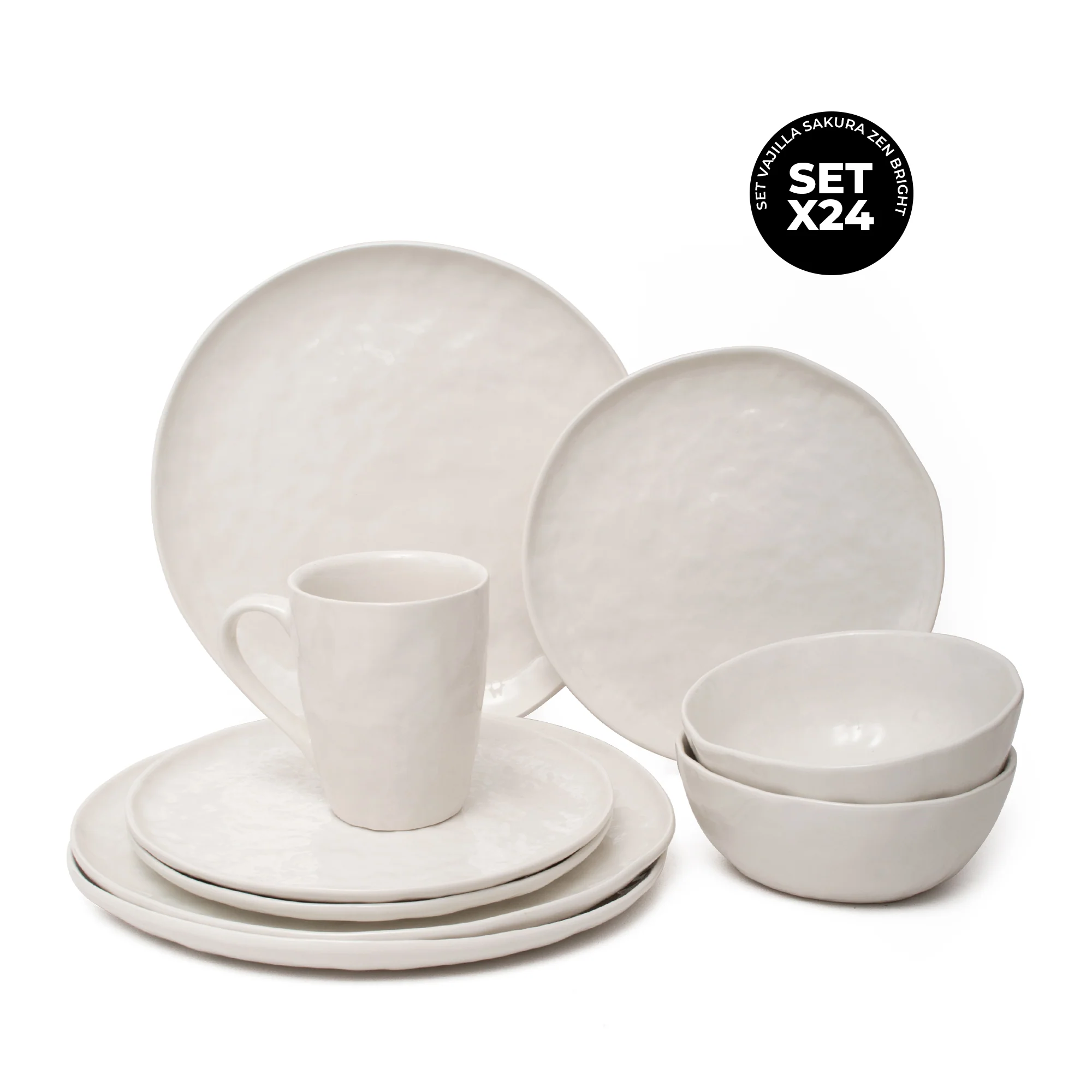Set Vajilla Sakura Zen Bright White - Image 6