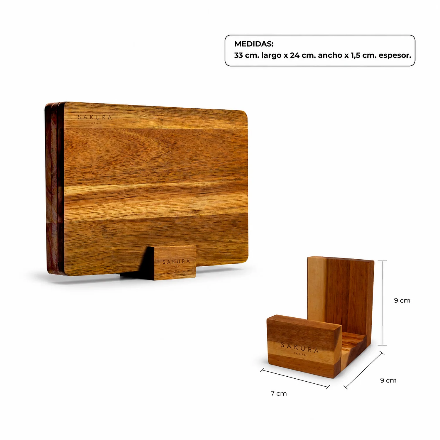 Set X3 Tablas De Corte C/Base Sakura Align Edition Acacia - Image 4